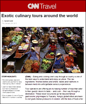 International culinary tours
