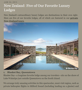 Luxury New Zealand tours