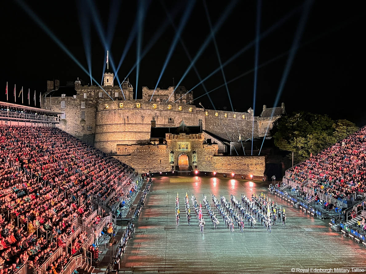 Attending the Royal Edinburgh Military Tattoo is a must if you’re in Scotland in August